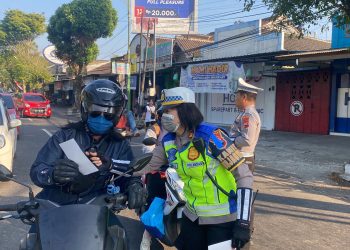 Patroli Sosialisasi Keselamatan Berlalu Lintas dalam Kegiatan Operasi Zebra 2023 Polres Boyolali