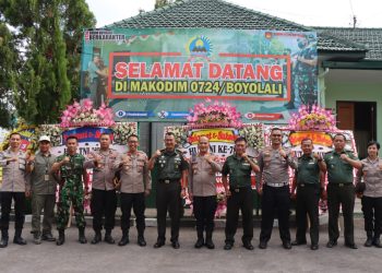 Kapolres Boyolali Bersama Jajarannya Geruduk Kodim 0724/Boyolali