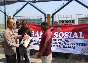KAPOLRES BOYOLALI GELAR BANSOS UNTUK COOLING SYSTEM PEMILU 2024 YANG AMAN DAN DAMAI