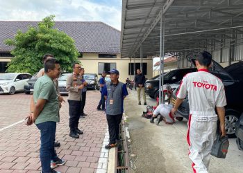 Dealer Nasmoco Solo Sediakan Layanan Service Tune Up Gratis untuk Mobil Anggota Polres Boyolali, Jelang Pemilu 2024