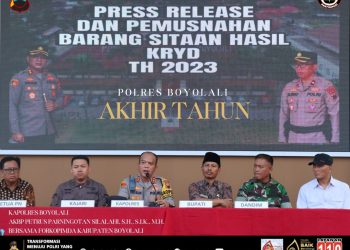 Rilis Akhir Tahun 2023, Polres Boyolali sampaikan Prestasi ungkap kasus Reskrim