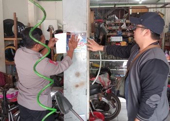 Polsek Ampel Boyolali, Edukasi Zero Knalpot Brong di Bengkel Wilayahnya.