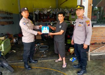 Polsek Selo Imbau Warga Tidak Gunakan Knalpot Brong di Bengkel, Selo, Boyolali