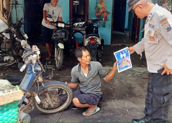 Polsek Boyolali Sambangi Bengkel, Cegah Penggunaan Knalpot Brong