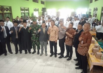 Kapolsek Klego Hadiri Pelantikan PTPS Pemilu 2024 Se-Kecamatan Klego, Boyolali.