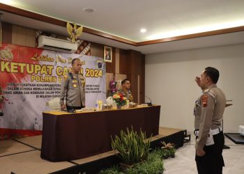 Polres Boyolali Gelar Latpraops Operasi Ketupat Candi 2024