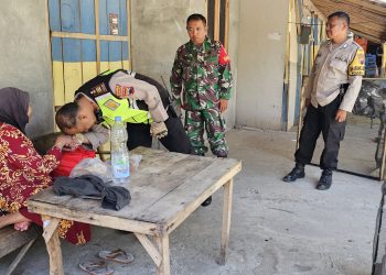 Matic Touring Kamtibmas Polsek Sambi: Sinergi TNI-Polri Bersama Kecamatan, Gelar Bansos di Desa Babadan