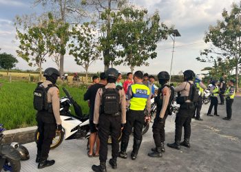 Tim Mamba Reborn Polres Boyolali Bubarkan Aksi Balap Liar di Desa Trayu