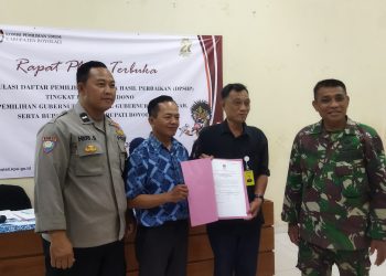 Sinergitas TNI-Polri Amankan Rapat Pleno Terbuka Rekapitulasi DPSHP Pilkada 2024 Desa Banyudono