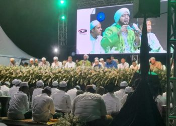 Pengajian Akbar Karya Jaya Pertiwi Bersholawat Di Kawal TNI-Polri dan Banser Bersinergi Untuk Cooling System Pilkada 2024