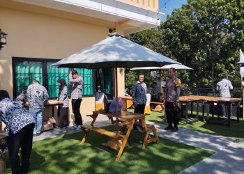 Polsek Cepogo Monitoring dan Pengamanan Musyawarah Daerah KAHMI Wilayah Boyolali di Cafe Coger, Cepogo