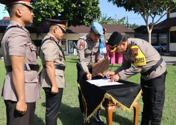 Kapolres Boyolali Pimpin Upacara Serah Terima Jabatan Wakapolres Boyolali