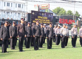 Tegaskan Nilai Pancasila, Polres Boyolali Gelar Upacara Peringatan Hari Kesaktian Songsong Indonesia Emas