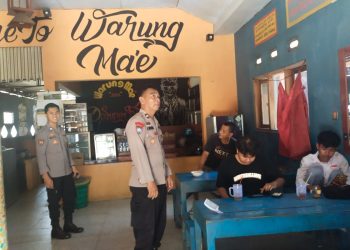 Polsek Ampel Sambangi Tempat Berkumpul Kaum Milenial Generasi Z Cegah Tawuran