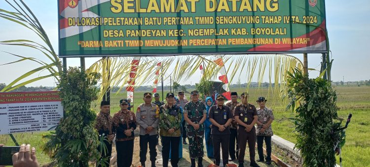 Sinergitas TNI-Polri dan Instansi Terkait: Pembukaan TMMD Sengkuyung Tahap IV Tahun 2024 di Boyolali