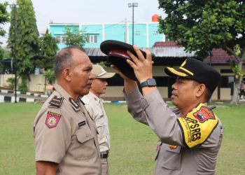 Upacara Kenaikan Pangkat Polri Pengabdian dan PNS Periode 1 Oktober 2024 di Polres Boyolali