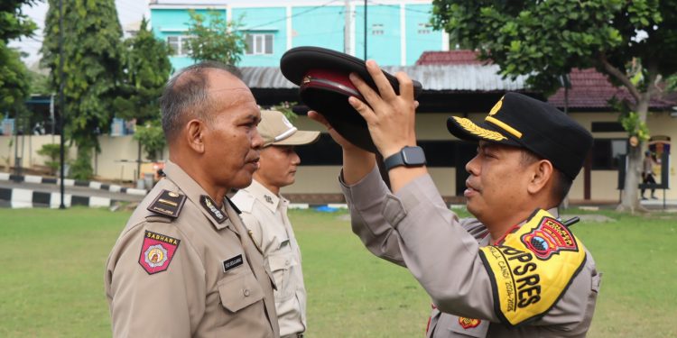 Upacara Kenaikan Pangkat Polri Pengabdian dan PNS Periode 1 Oktober 2024 di Polres Boyolali
