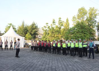 Polres Boyolali Gelar Apel Kesiapan Pengamanan Balap Sepeda PEPARNAS XVII di Jalur Perkantoran Boyolali