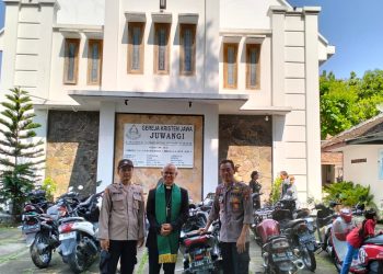 Pengamanan Kebaktian Rutin: Polres Boyolali Gelar Minggu Kasih Cipta Kondisi Damai Pilkada 2024