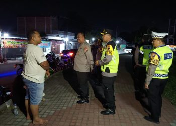 Plt Kapolres Boyolali gelar Patroli Skala besar Dalam rangka  Cipta kondisi Oprasi  Mantap Praja 2024