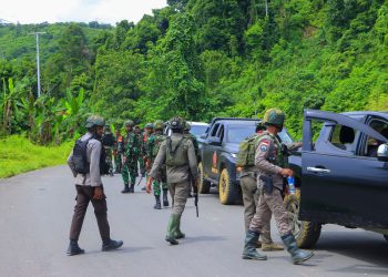Polri-TNI dan Satgas Ops Damai Cartenz-2025 Gelar Patroli Besar untuk Pulihkan Keamanan di Yalimo
