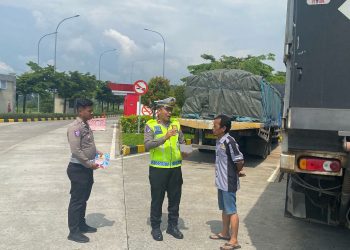 Jelang Arus Mudik Lebaran 2025, Satlantas Polres Boyolali Gelar Sosialisasi Pembatasan Operasional Angkutan Barang