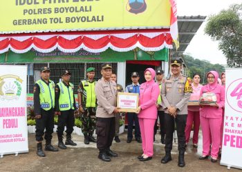 Kapolres Boyolali dan Bhayangkari Kunjungi Posko Mudik: Pastikan Kesiapan Pengamanan Lebaran