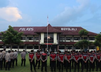 Cegah Tindak Premanisme yang meresahkan Masyarakat Polres Boyolali Gelar Patroli Skala Besar Operasi Aman Candi 2025