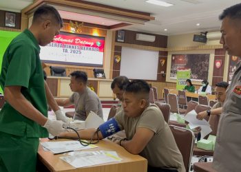 Optimalisasi Kesehatan Personel, 74 Anggota Polres Boyolali Ikuti Rikkes Berkala