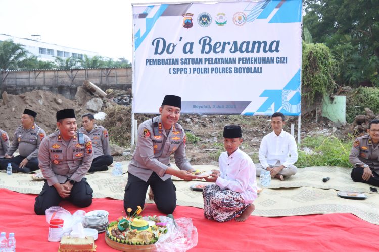 Polres Boyolali Gelar Doa Bersama untuk Pembangunan SPPG, Dukung Program Makan Bergizi dan Cegah Stunting