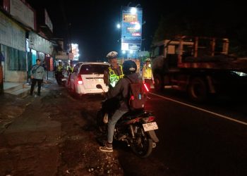 Cegah Gangguan Kamtibmas, Polsek Ampel Gelar Penyekatan Warga PSHT Parluh 17 Tujuan Salatiga