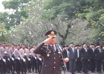 Kapolres Boyolali Pimpin Upacara Ziarah Nasional Hari Pahlawan 2025