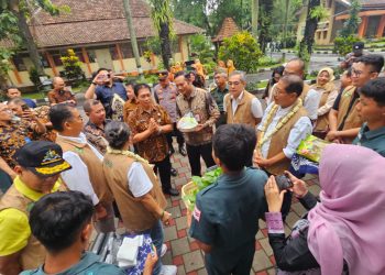 Polsek Mojosongo Hadir,  Dirjen Otonomi Daerah Kemendagri Edukasi Ketahanan Pangan Berbasis Sekolah di SMKN 1 Mojosongo Boyolali