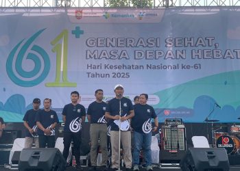 Polres Boyolali Amankan Senam Sehat HKN ke-61 yang Diikuti 2.000 Peserta di Alun-Alun Kidul
