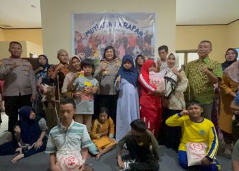 Polres Boyolali Membersamai Kegiatan Belajar Anak Disabilitas di Gladagsari