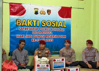 Momentum Hari Jadi Reserse ke-78, Satreskrim Polres Boyolali Gelar Bakti Sosial di Panti Asuhan
