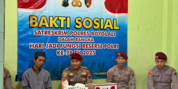Momentum Hari Jadi Reserse ke-78, Satreskrim Polres Boyolali Gelar Bakti Sosial di Panti Asuhan