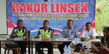 Rakor Linsek Persiapan Ops Lilin Candi 2025, Polres Boyolali Perkuat Sinergi Pengamanan Nataru