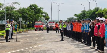 Polres Boyolali Gelar Apel Quick Respon Terpadu di Rest Area KM 487 B, Persiapan Mengahadapi Nataru