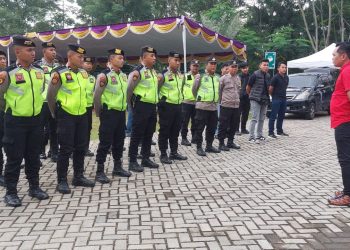 Polres Boyolali Gelar Apel Pengamanan Tasyakuran warga PSHT Parluh 16, dan Pelantikan ketua ranting di Kampus Kopi Banyuanyar