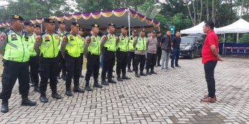 Polres Boyolali Gelar Apel Pengamanan Tasyakuran warga PSHT Parluh 16, dan Pelantikan ketua ranting di Kampus Kopi Banyuanyar