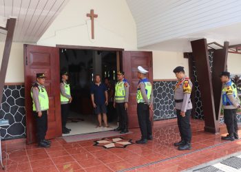 Kapolres Boyolali Lakukan Pengecekan Gereja,  lokasi Pospam, dan Rest Area jalan Tol Jelang Operasi Lilin Candi 2025