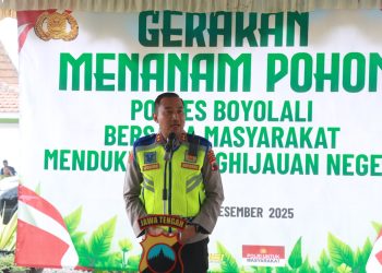 Polres Boyolali Bersama Forkopimda dan Masyarakat Tanam 1000 Pohon Dukung Penghijauan Negeri
