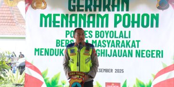 Polres Boyolali Bersama Forkopimda dan Masyarakat Tanam 1000 Pohon Dukung Penghijauan Negeri