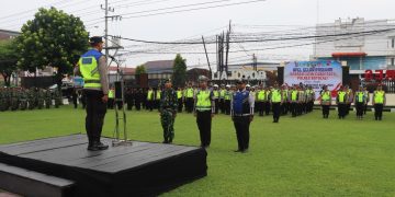 Kapolres Boyolali Pimpin Apel Gelar Pasukan Operasi Lilin Candi 2025, Siap Amankan Natal dan Tahun Baru