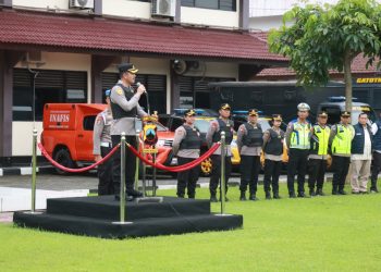 Kapolres Boyolali Pimpin Apel Assessment Kesiapan 311 Personel dan Sispam Mako