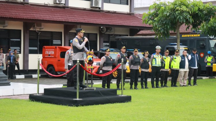 Kapolres Boyolali Pimpin Apel Assessment Kesiapan 311 Personel dan Sispam Mako